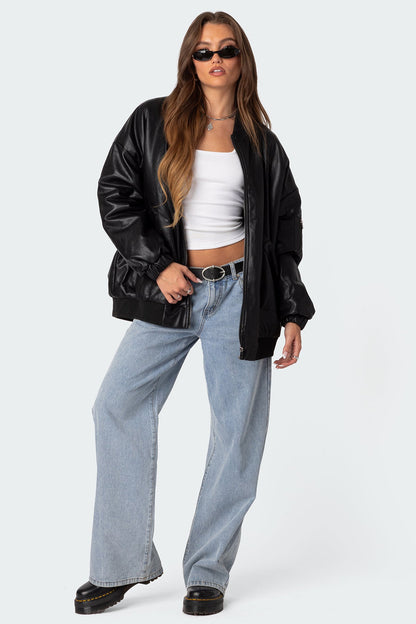 Oversized Bomber Jacket