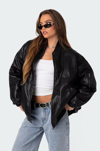 Oversized Bomber Jacket