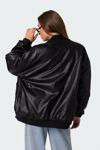 Oversized Bomber Jacket