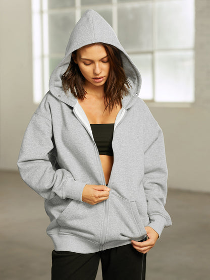 Oversized Everyday Zip Up Hoodie